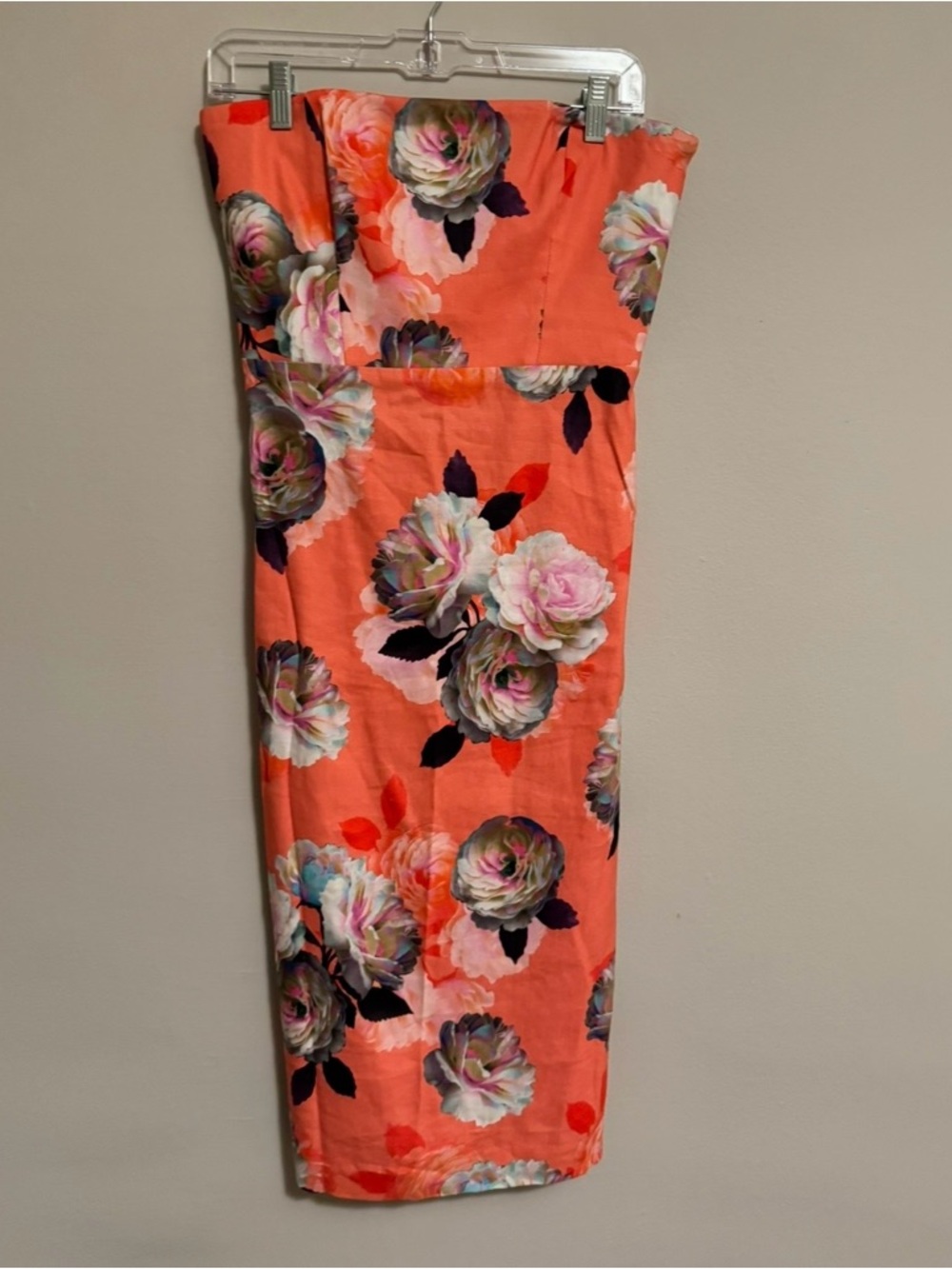 Nicole Miller Collection Floral Strapless Dress, Size 8